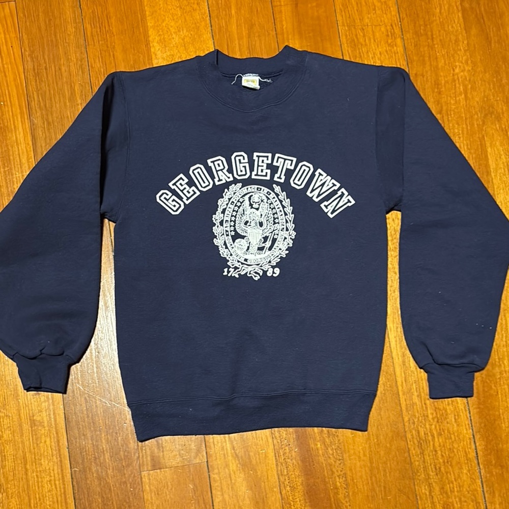 Vintage Georgetown Navy Blue Sweatshirt